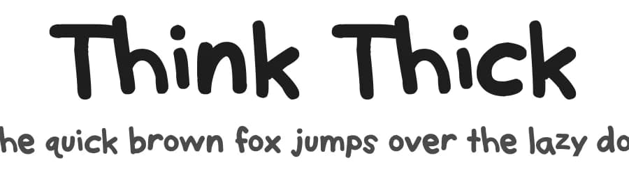 Think Thick by FontPanda — Script Handwritten Font