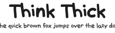 Think Thick by FontPanda — Script Handwritten Font — thumbnail 1