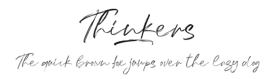 Thinkers by FallenGraphic Studio — Script Handwritten Font
