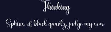 Thinking by Harlek Studio — Script Handwritten Font — thumbnail 2