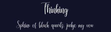 Thinking by Erik Studio — Script Handwritten Font — thumbnail 2