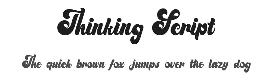 Thinking Script by 177Studio — Script Handwritten Font