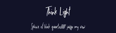 Think Light by Xerographer Fonts — Script Handwritten Font — thumbnail 2