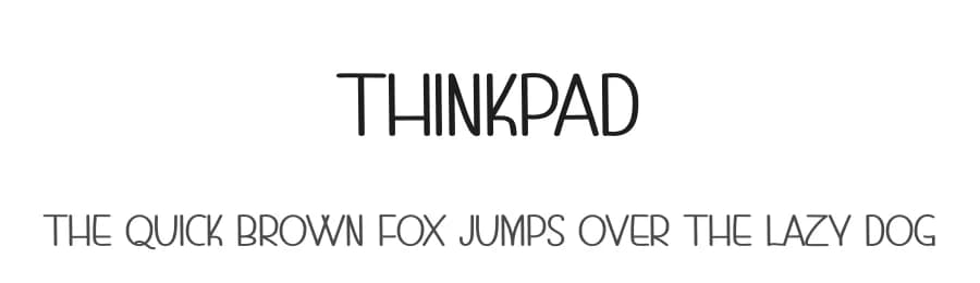 Thinkpad by Andi Moz — Script Handwritten Font
