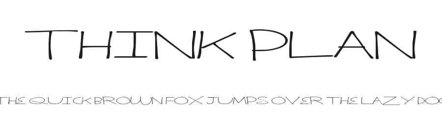 Think Plan by Xerographer Fonts — Script Handwritten Font