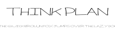 Think Plan by Xerographer Fonts — Script Handwritten Font — thumbnail 1