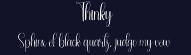 Thinky by Andi Moz — Script Handwritten Font — thumbnail 2