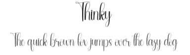 Thinky by Andi Moz — Script Handwritten Font — thumbnail 1