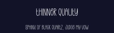 Thinner Quality by Andi Moz — Script Handwritten Font — thumbnail 2