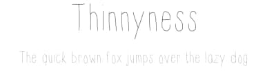 Thinnyness by Vanessa Bays — Script Handwritten Font — thumbnail 1