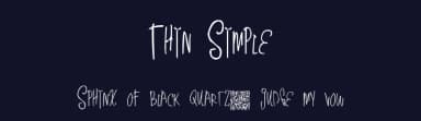 Thin Simple by Xerographer Fonts — Script Handwritten Font — thumbnail 2