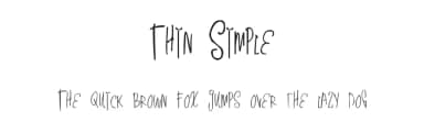 Thin Simple by Xerographer Fonts — Script Handwritten Font — thumbnail 1