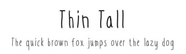 Thin Tall by Idil Keysan — Script Handwritten Font — thumbnail 1
