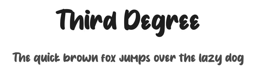 Third Degree by Eifetstype — Script Handwritten Font