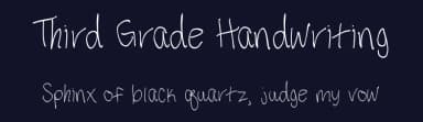 Third Grade Handwriting by Brianna Erickson — Script Handwritten Font — thumbnail 2