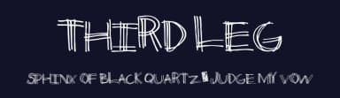 Third Leg by Xerographer Fonts — Script Handwritten Font — thumbnail 2