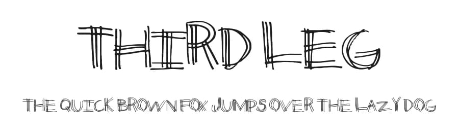 Third Leg by Xerographer Fonts — Script Handwritten Font