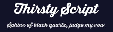 Thirsty Script by Yellow Design Studio — Script Handwritten Font — thumbnail 2