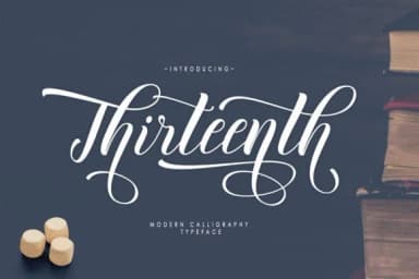 Thirteenth Script Font by moriztype — Script Handwritten Font — thumbnail 1