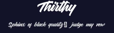 Thirthy by Susi Type — Script Handwritten Font — thumbnail 2