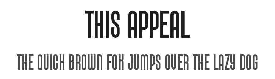 This Appeal by VPcreativeshop — Sans Serif Font