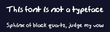 This font is not a typeface by blackmagedark — Script Handwritten Font — thumbnail 2