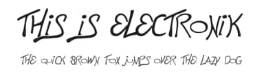 This is Electronik by Magique Fonts — Script Handwritten Font — thumbnail 1