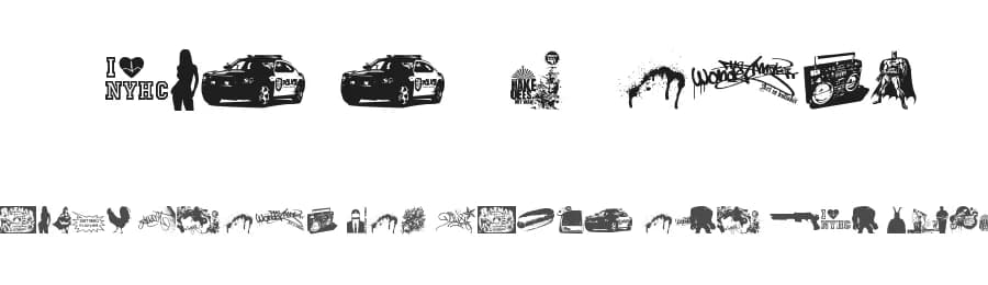 This Is My Town! by The Wondermaker — Dingbats Font — preview 1