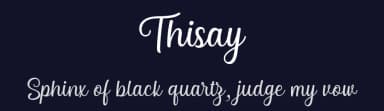 Thisay by 7NTypes — Script Handwritten Font — thumbnail 2