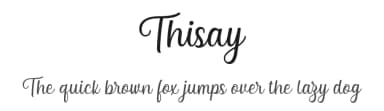 Thisay by 7NTypes — Script Handwritten Font — thumbnail 1