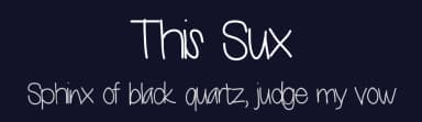 This Sux by Vanessa Bays — Script Handwritten Font — thumbnail 2