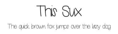 This Sux by Vanessa Bays — Script Handwritten Font — thumbnail 1