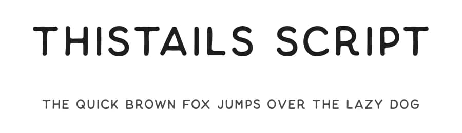 Thistails Script by Panatype Studio — Script Handwritten Font — preview 1