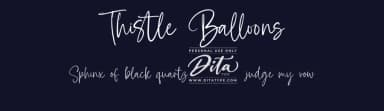 Thistle Balloons by Ditatype — Script Handwritten Font — thumbnail 2
