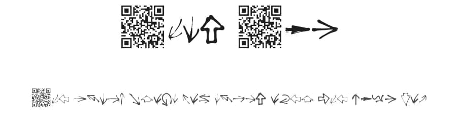 This Way by Xerographer Fonts — Dingbats Font