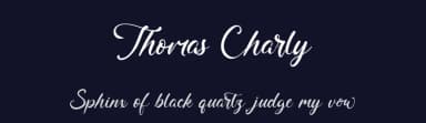 Thomas Charly by Kong Font — Script Handwritten Font — thumbnail 2