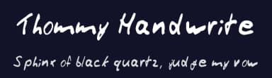 Thommy Handwrite by Thommy — Script Handwritten Font — thumbnail 2
