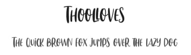Thoolloves by Maulana Creative — Script Handwritten Font — thumbnail 1