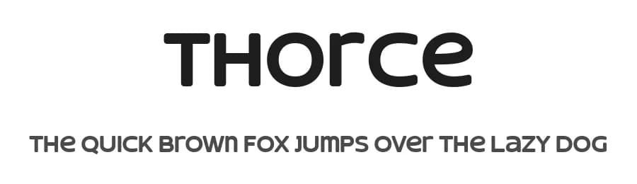 Thorce by Maulana Creative — Sans Serif Font