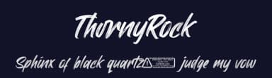 ThornyRock by Kong Font — Script Handwritten Font — thumbnail 2