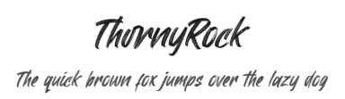 ThornyRock by Kong Font — Script Handwritten Font — thumbnail 1