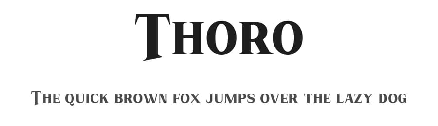 Thoro by Faqih Fawaji — Serif Font