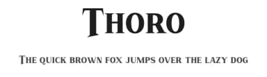 Thoro by Faqih Fawaji — Serif Font — thumbnail 1