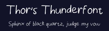 Thor's Thunderfont by Busalonium — Script Handwritten Font — thumbnail 2