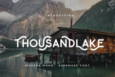 Thousand Lake Font by Micromove — Script Handwritten Font — thumbnail 1