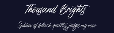 Thousand Brights by Letterhend Studio — Script Handwritten Font — thumbnail 2