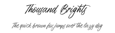 Thousand Brights by Letterhend Studio — Script Handwritten Font — thumbnail 1