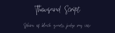 Thousand Script by pointlab studio — Script Handwritten Font — thumbnail 2