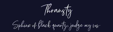 Thransty by Creatype Studio — Script Handwritten Font — thumbnail 2