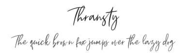 Thransty by Creatype Studio — Script Handwritten Font — thumbnail 1